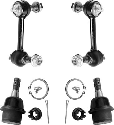 Front Sway Bar End Links + Lower Ball Joints for Chevy Trailblazer SSR GMC Envoy
