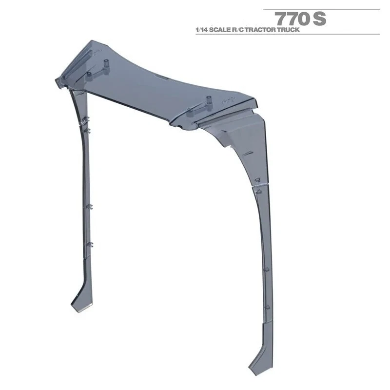 RC Tractor Roof Spoiler White ABS Remote Control Toy 1/14 For Tamiya Scania 770S - Image 3 of 4