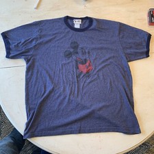 Vintage Mickey Mouse Ringer Shirt Xl Vintage Disney Ringer Shirt