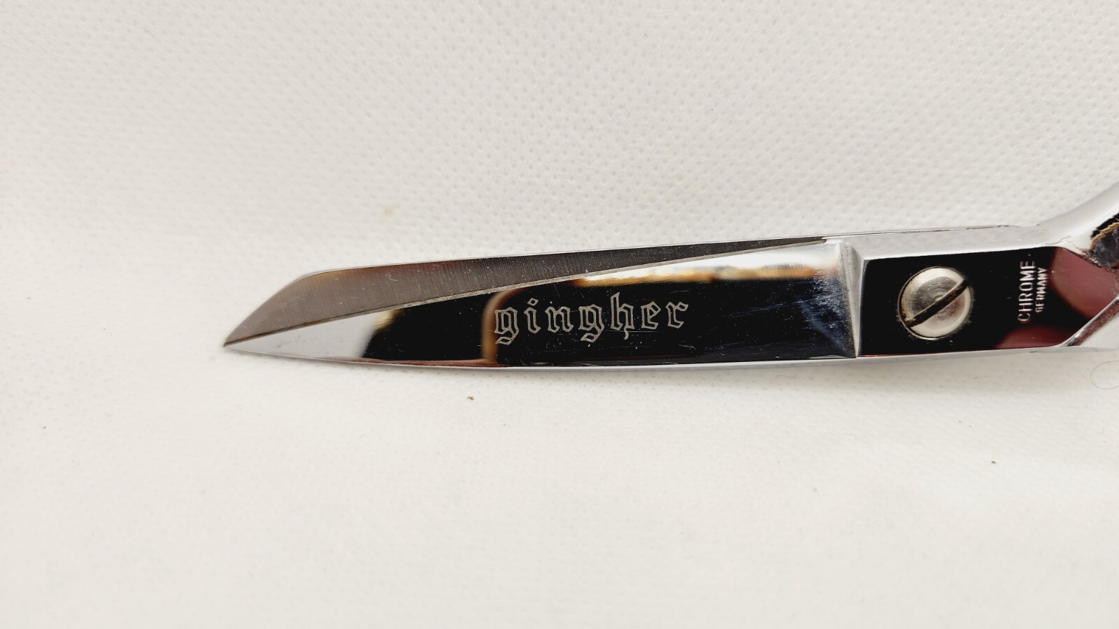 Vintage Gingher Chrome Brazil 7” Scissors Designer Fabric Shears eBay