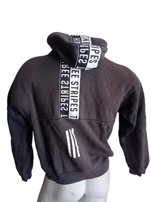 ADIDAS THREE STRIPES Herren Hoodie Kapuze Sweatshirt Baumwolle Urban XS