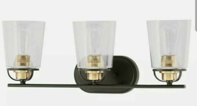 NEW!! Progress Lighting Inspiration Collection 3-Light Antique Bronze Bath Light
