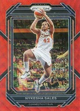 2023 Panini Prizm WNBA NYKESHA SALES #48 RED RUBY WAVE PRIZM SUN