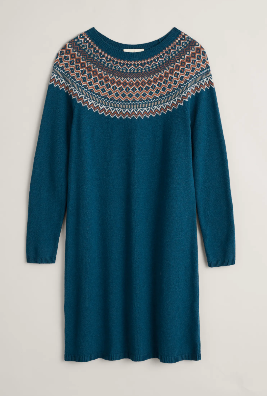 Seasalt Knitted Centrepiece Dress, Icelandic Raincloud, Size 18, NWT