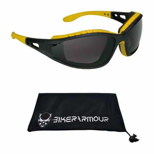 Gafas de sol bifocales para motocicletas Z87 espuma de seguridad acolchadas para hombres y mujeres conducción diurna - Imagen 17 de 19