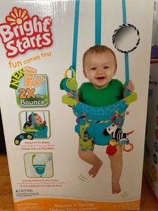 bright starts spring and bounce deluxe door jumper