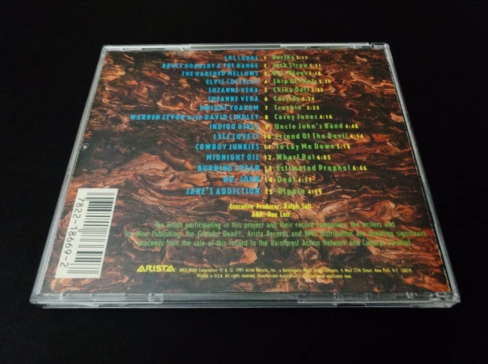 Grateful Dead Deadicated CD 1991 Bob Weir Jerry Garcia Songs Covered by Artists - Imagem 4 de 4