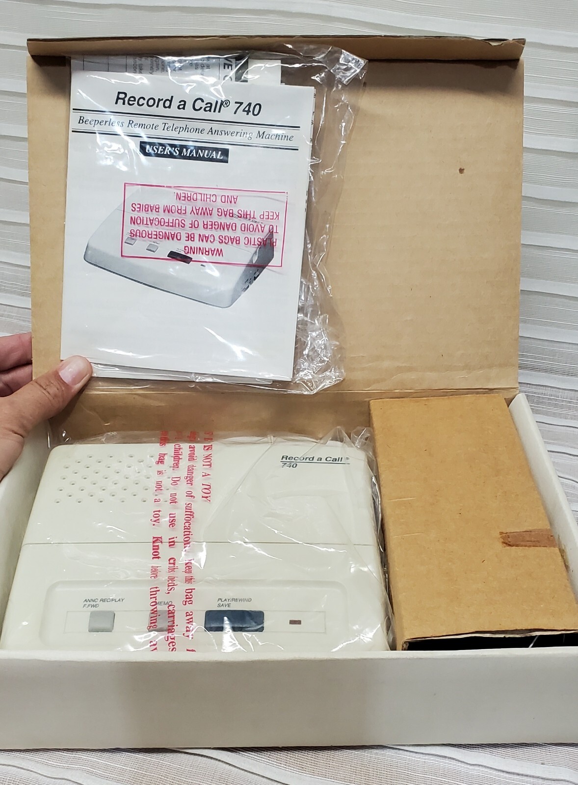 Record A Call Answering Machine System Auto 740 Old Stock eBay