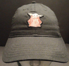 Unisex Adj Strapback Star Wars Black Baby Yoda Patch Graphic Collector Hat Cap