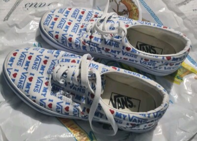 Vans UK Love bc Old School Slip On Canvas Trainer Low Top 