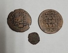Lot of (3) Nepal Copper Coins Circa 1881 Ungraded Uncertified — photo 2