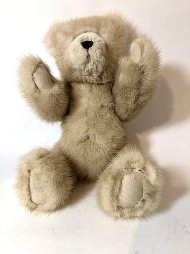 handmade mink teddy bears