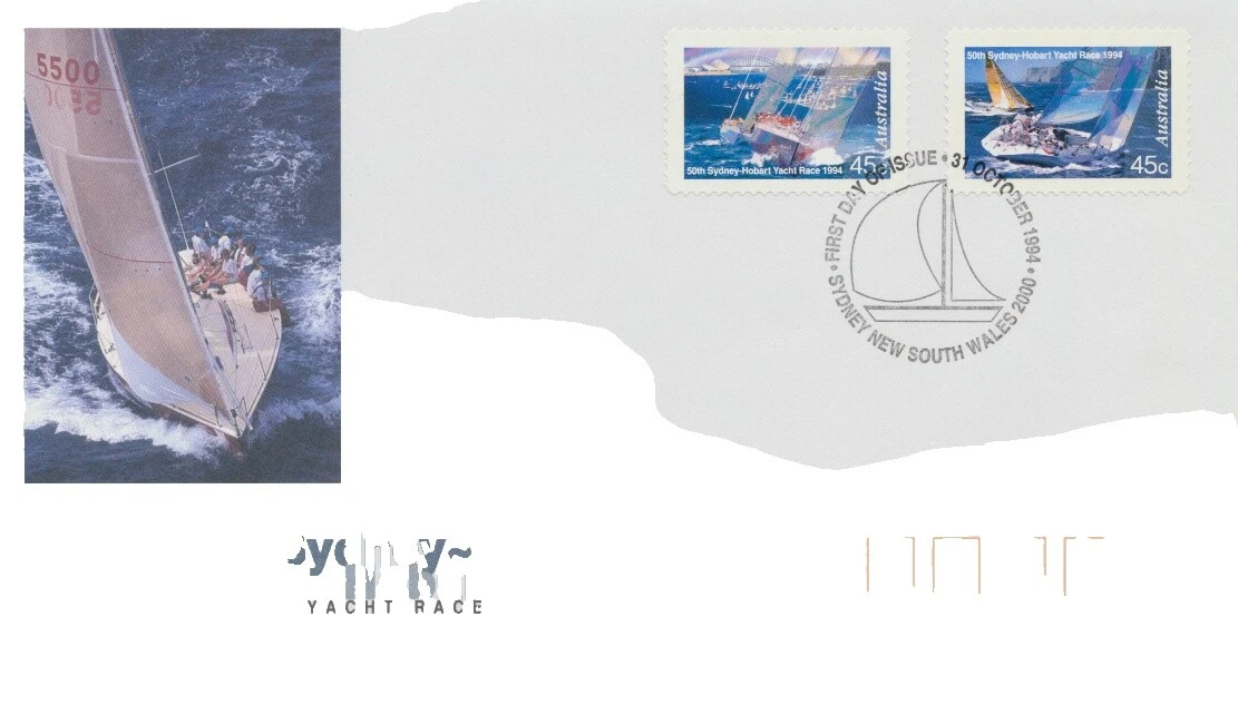 Barcos y botes sobre de Primer Día estampillas australianas