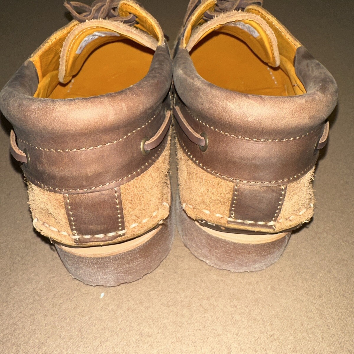 Size 7.5M - Timberland Brown Suede 3-Eye Classic Lug Boat Shoes | eBay