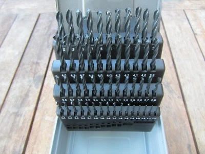 51 tlg HSS DIN Stahl Spiralbohrer  Metallbohrer Bohrer Set Satz Ø 1 - 6 mm 0,1mm - Bild 1 von 2