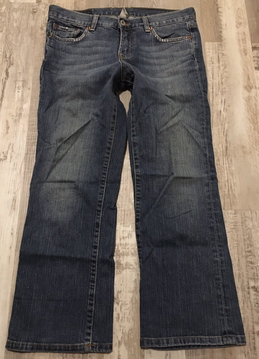 Jean Femme Lucky Brand Dungarees 'Sugar Crop' Taille 2/26 - Coupé Court, Occasion En Très Bon état, Style Décontracté Chic
