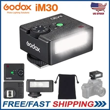 Godox iM30 Mini Camera Flash for Canon Fuji f1-230 Sony zv1 zve10 Ricoh gr3 DSLR