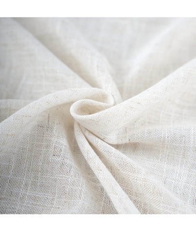 VOILYBIRD Grey Linen Semi Sheer Curtains Tab Top Light Filtering Elegant Cur@A12 - Picture 6 of 6
