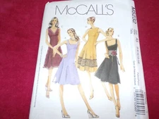 🌸 McCALL'S #M5232 - LADIES PRETTY (4 STYLE) DAY or EVENING DRESS PATTERN 6-14FF