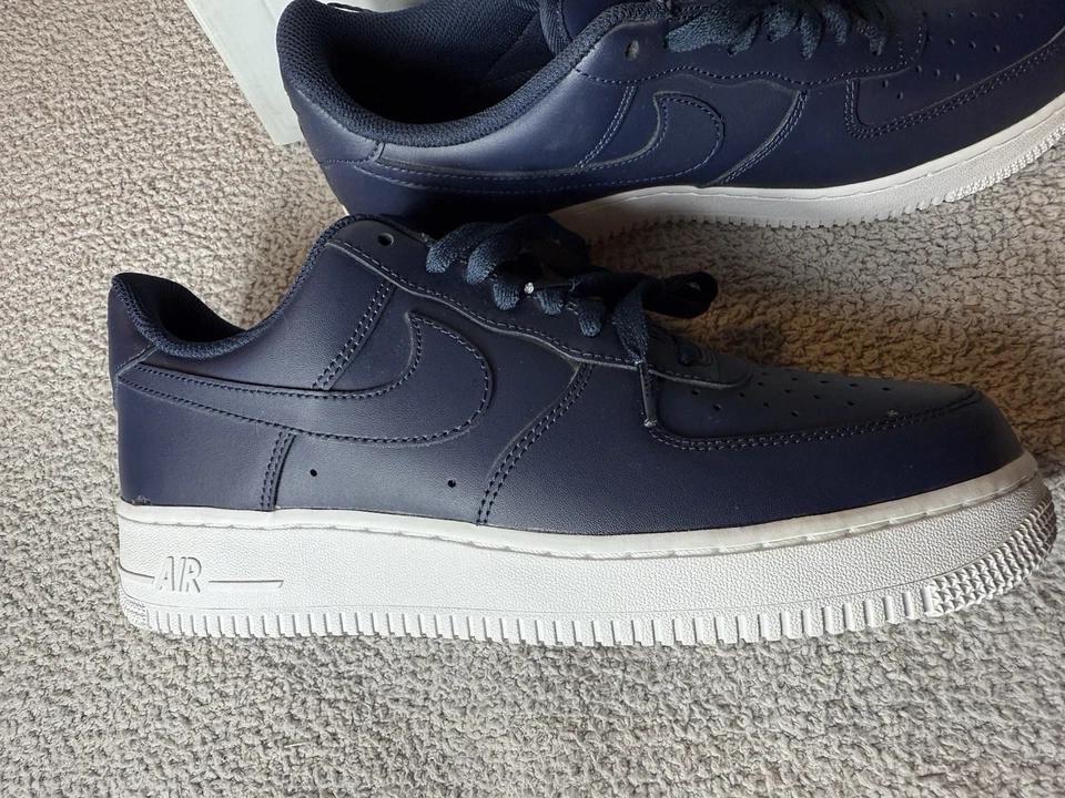 NUEVO Zapato Nike Air Force 1 '07 Obsidian Low Top AA4083-400 Talla M 8.5/W10 Foto 3 de 4