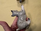Vintage Lefton Schnauzer 2 Figurines Ceramic Porcelain Playful and Sitting Poses — photo 5