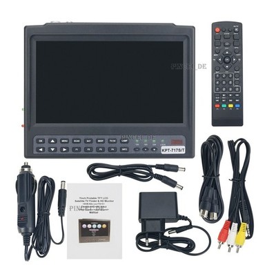 KPT-717S/T 7'' LCD HD Satellite   DVB-S2+T2+C Combo Receiver & HD   *pt