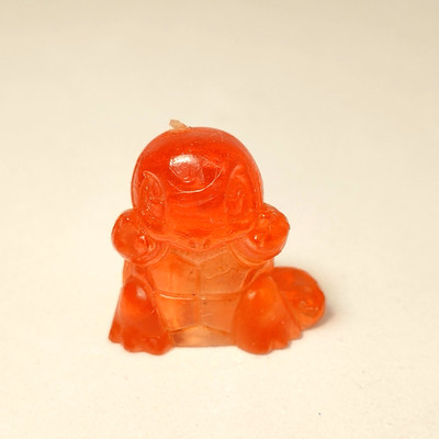 Squirtle Pokemon Keshi Rubber Mini Figur Pencil Topper 1'' Clear Bandai