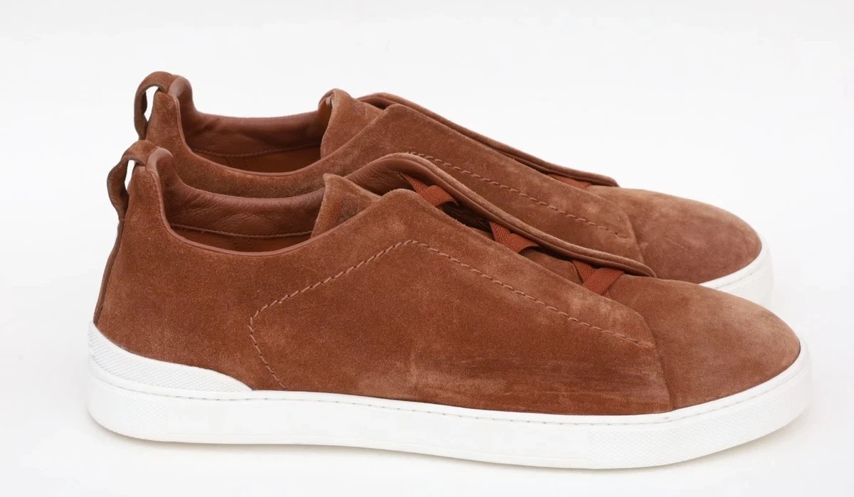 Suede Casual Brown Ermenegildo Zegna Shoes for Men for sale | eBay
