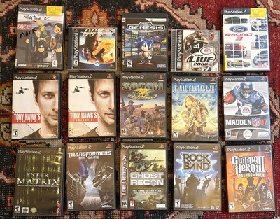 Scratched Ps1, Ps2, & Ps3 Games (w/ Boxes)