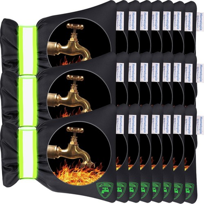 #ad #ad 24 Pack Outdoor Faucet Covers Winter Freeze Protection Insulation Socks Water $79.99
