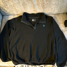 Palantir TechnologiesXL Black Fleece 1/4 Snap Mock Neck Logo Pullover EOY 2025