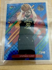 STEPHEN CURRY 2025-26 TOPPS FINEST #274 RARE BLUE GEOMETRIC REFRACTOR /49