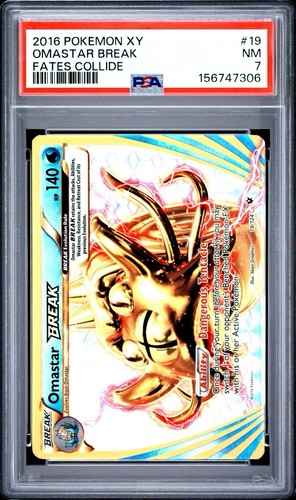 Omastar BREAK graded PSA 7 for sale on eBay