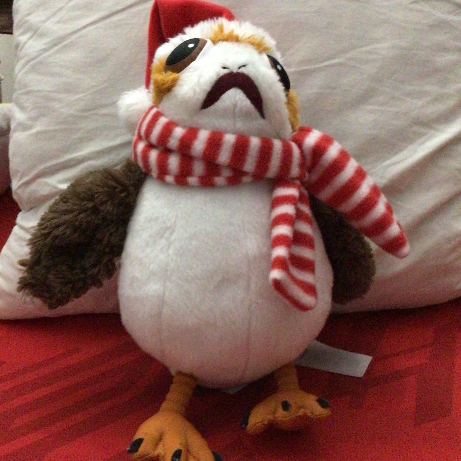 Disney Store Star Wars Porg Holiday Stuffed Plush Toy, The L