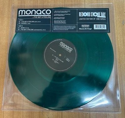 MONACO I'VE GOT A FEELING LTD 12'' GREEN 180G RSD 25 NEW JOY DIVISION NEW ORDER