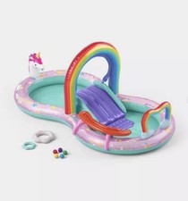 Unicorn World Paly Center Inflatable Water Park - Sun Squad