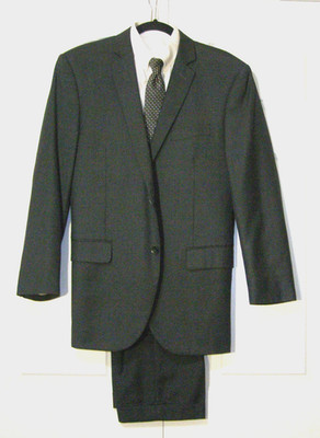BOCACCIO UOMO Gray Suit iTalian Mens 42 Nice!