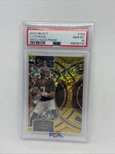 2023 CJ Stroud PSA 10 Select Disco Gold Prizm #183 #3/10