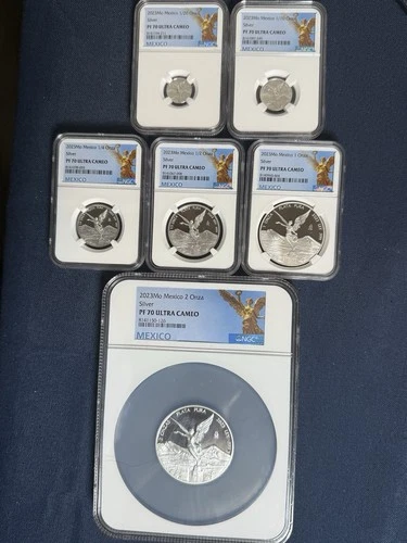 2023 Mexico Silver Libertad Complete Proof Set PF70 Ultra Cameo NGC