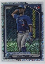 2024 Bowman Chrome Prospects Shimmer Refractor Arjun Nimmala #BCP-199 0w21