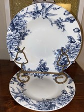 2 Stokes Vienna Blue Soup Bowls