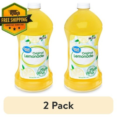 Great Value Original Lemonade, 96 fl oz each (2 Pack)