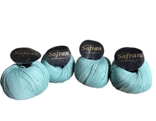 Drops Safran 4 Balls ea 50 gr 174 Yds 100% Egyptian Cotton Green Sage Color 04