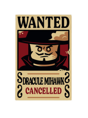LEGO 75638 One Piece: Dracule Mihawk Wanted Poster - NEW