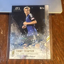 Tommy Thompson 2015 Topps Apex Auto #52 MLS San Jose Earthquakes NM-MT