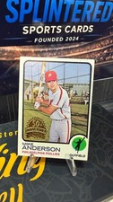2022 Topps Heritage 1973 50th Stamp Buyback Mike Anderson #147 Phil Phillies!
