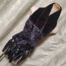 Soft Mink Fur Scarf with Clasp, Excellent Condition