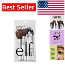 12 Synthetic Bristle Makeup Brushes - Perfect for Flawless Full-Face Looks