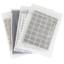 CertBuy 100PCS Frosted Zipper Bags for Clothes, 11 X 15 Inch Large, Clear 