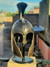 Greek Troy Achilles Helmet Medieval Trojan Brass Armor Brad Pitt Movie Cosplay
